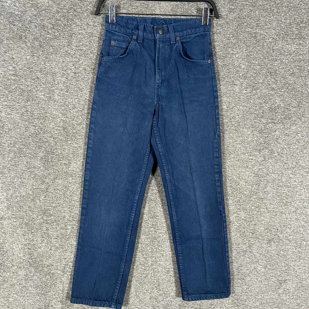 VTG Levi's 560‎ Orange Tab Jeans Boys 14 Slim 24x27 Blue Loose Fit Made USA 90s